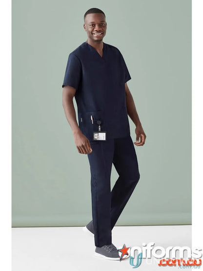 Men’s Tokyo Scrub Pant in navy blue with antibacterial treatment for comfy workdays