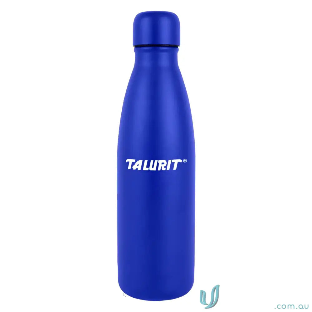 Blue metal water bottle from Midas 600ml Aluminium Water Bottle for uniforms and workwear