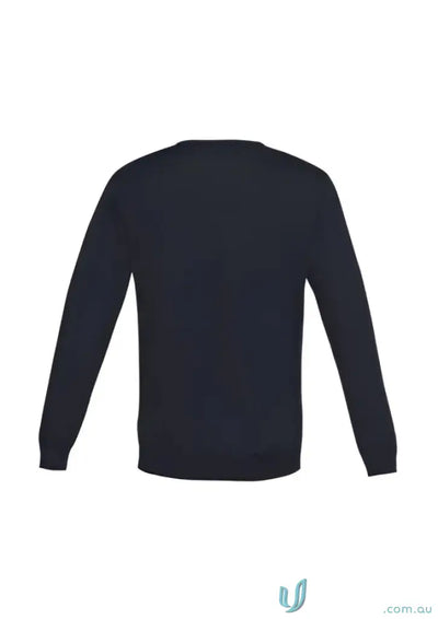 Navy blue crewneck sweatshirt from Milano Knit Jumper in Biz Collection Milano with merino wool