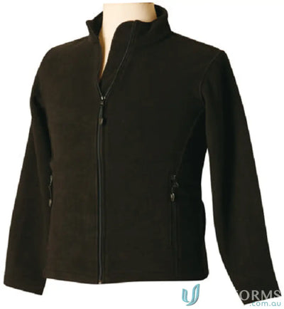Black fleece jacket from Mildura ELC Mens Polar Jacket for workwear and uniforms