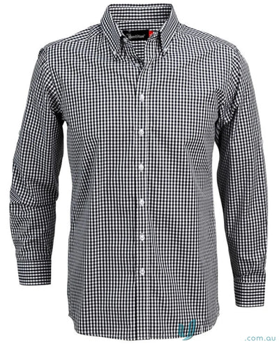 Black and white checkered long sleeve gingham check shirt from Miller Gingham Check LS Shirt