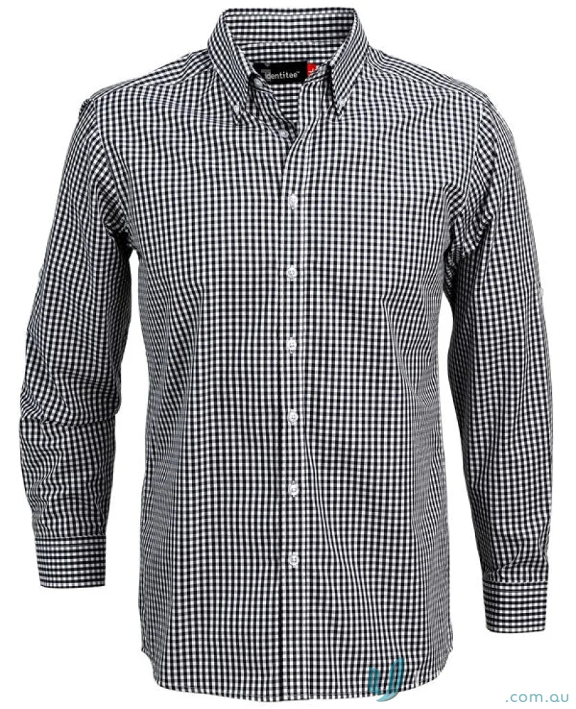Black and white checkered long sleeve gingham check shirt from Miller Gingham Check LS Shirt