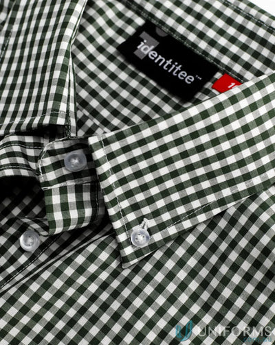Miller Gingham Check LS Shirt featuring a stylish long sleeve gingham check pattern