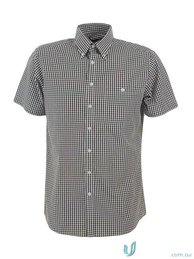 Miller Gingham SS Check Shirt in classic gingham check, perfect workwear or uniforms