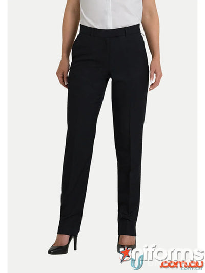 Black women’s dress pants from MIRANDA Elastic Back Pant, perfect for workwear and uniforms