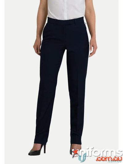 Navy blue MIRANDA Elastic Back Pant for women, perfect uniforms and workwear style