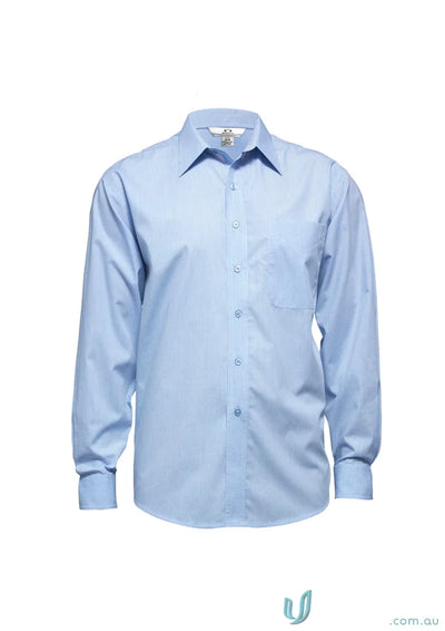 Light blue mens micro check long sleeve shirt from Mirco Check LS Shirt collection