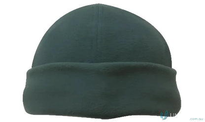 Dark green mirco fleece beanie perfect for cold weather from Mirco Fleece Beanie