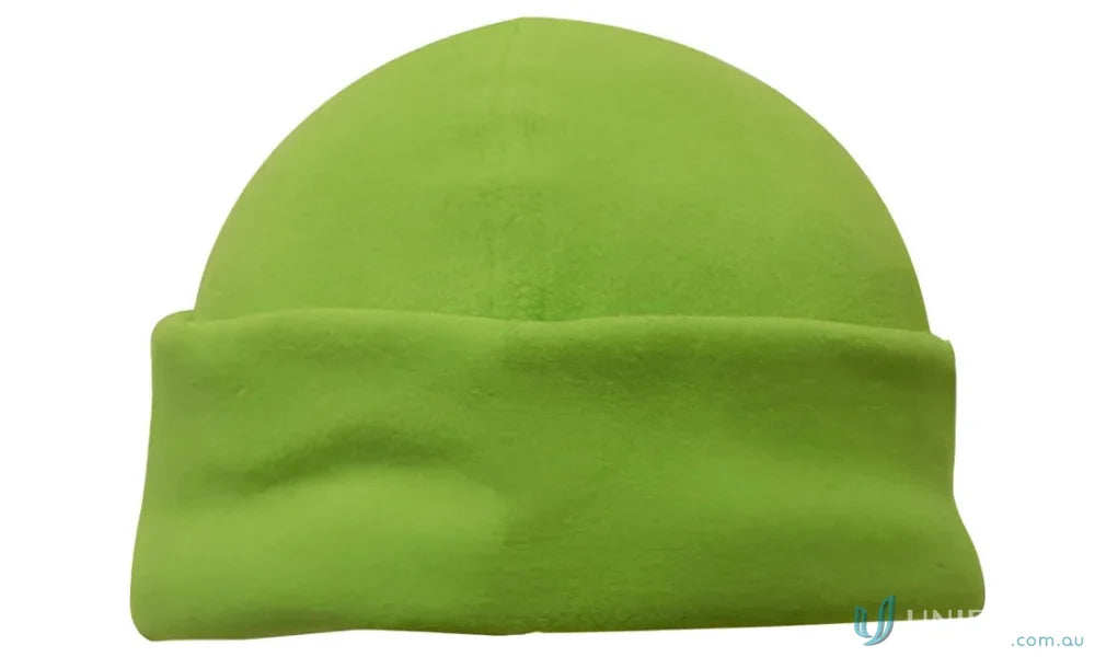 Green fleece beanie from Mirco Fleece Beanie, perfect fleece beanie for warmth