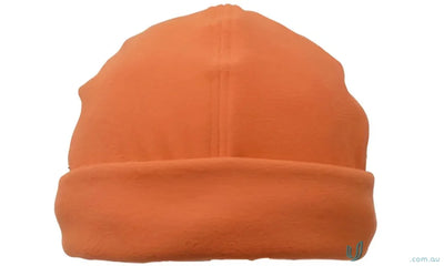 Orange fleece beanie from Mirco Fleece Beanie, perfect fleece beanie for winter comfort