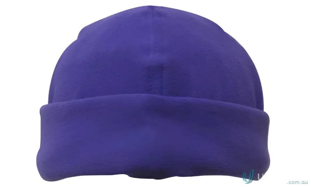 Purple fleece beanie from Mirco Fleece Beanie collection for cozy winter style