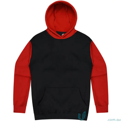 Monash Hoodie black and red hooded sweatshirt for 7XL uniforms or workwear needs
