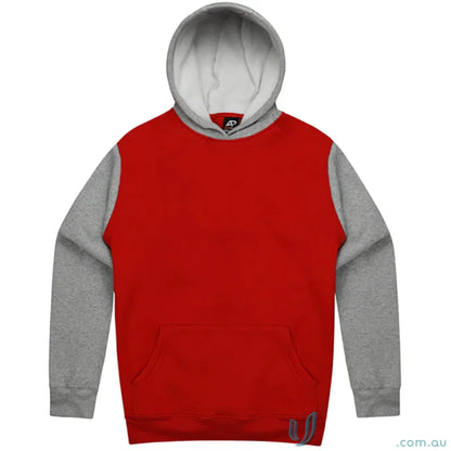 Monash Hoodie 7XL red and gray hooded sweatshirt perfect for uniforms and workwear