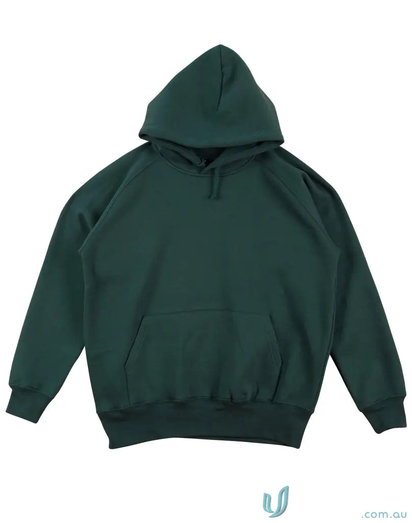 Dark green fleecy hoodie from MOQ1000 Printed ADULT Hoodie, perfect for workwear or uniforms