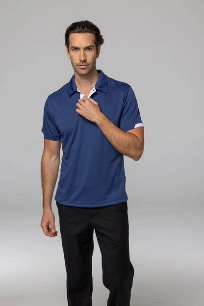 Morris Mens Polo - Navy/White / A(S) - POLO