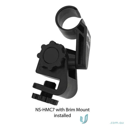 Black brim mount for helmet accessory slot or brim, perfect for multi-angle mounting