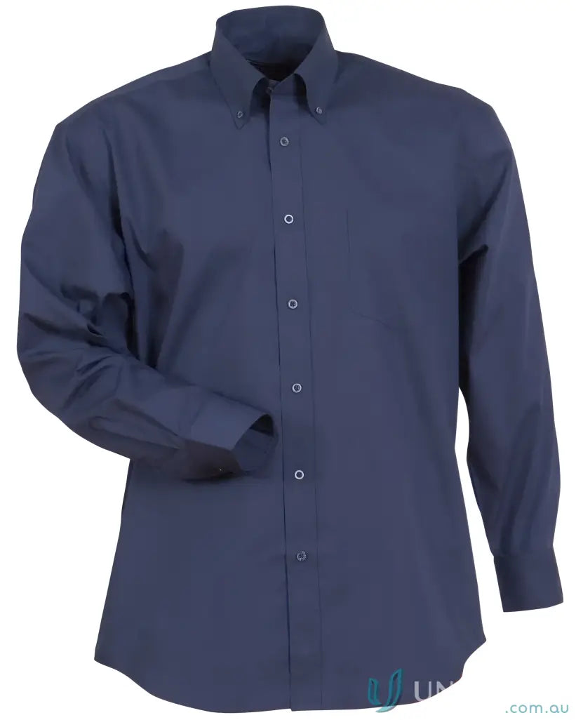 Navy Blue Nano LS Shirt for uniforms and workwear from Nano LS Shirt collection