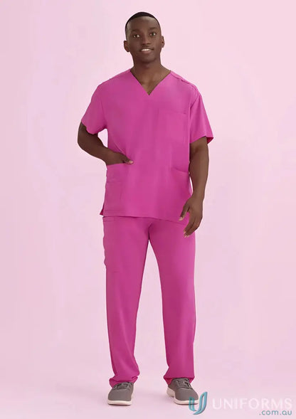 Magenta unisex pink scrub pant from NBCF for National Breast Cancer awareness