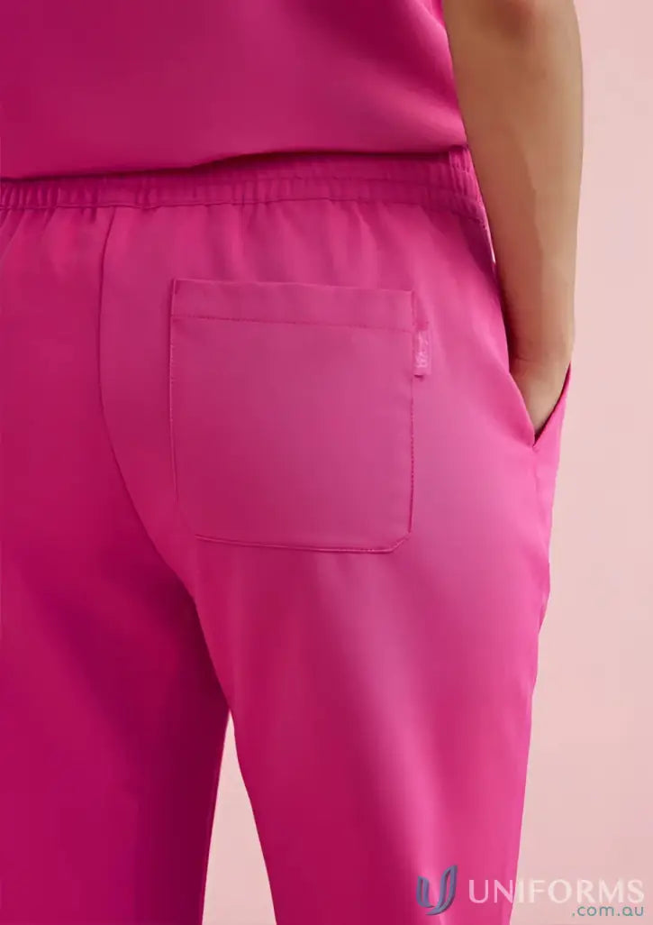 Pink jogger scrub pants from Bizcare women’s pink NBCF scrub pant -csp241ll