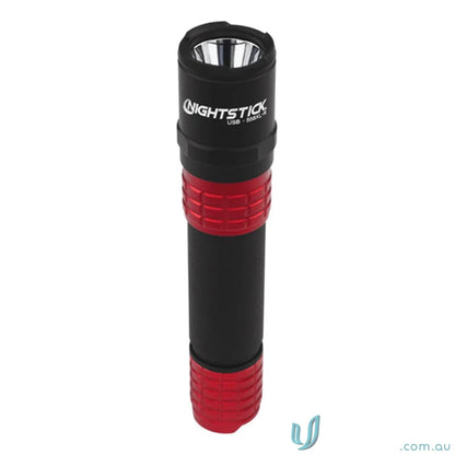 Black and red Nightstick tactical flashlight IP-X7 waterproof with cordura holster