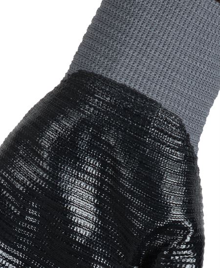 JB's Nitrile Gripper Work Gloves (12 Pack) - EN 388 Certified Safety