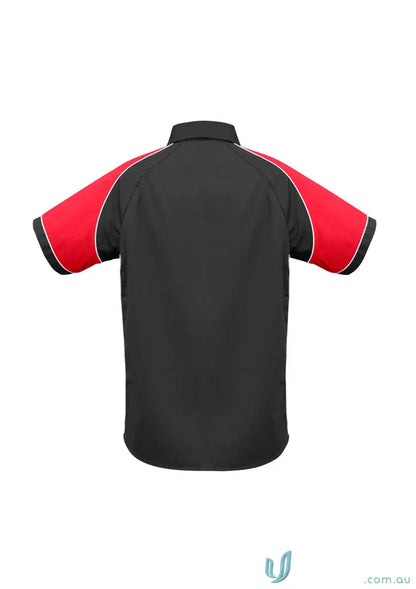 Black and red Nitro Contrast Panel Shirt with contrast panel design for edgy style