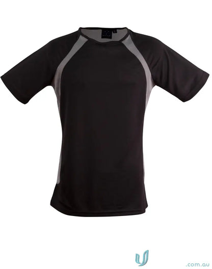 Black and gray Sprint Tee short-sleeved workwear t-shirt perfect for uniforms