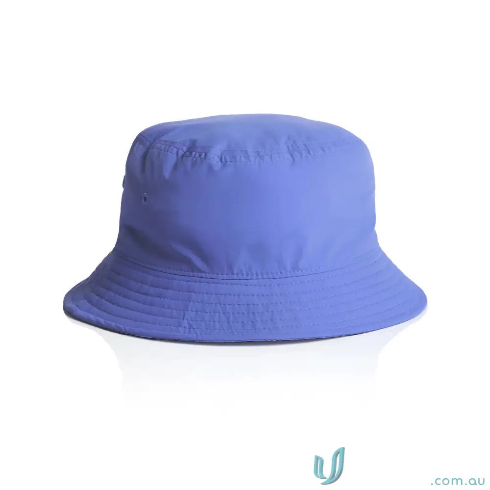 Light purple nylon bucket hat made of quick-dry recycled nylon with subtle stitching details