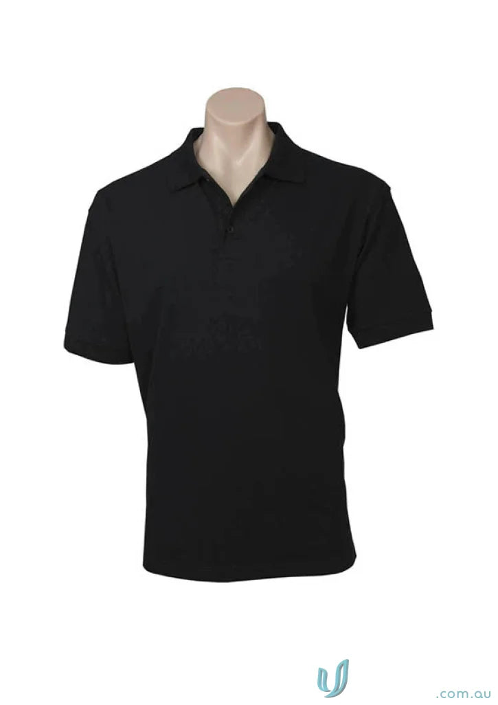 Black polo shirt on mannequin showcasing Oceana Ladies Polo from Biz Collection Oceana
