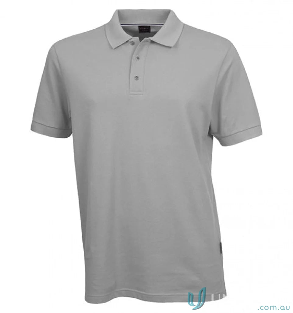 Oceanic S/S Polo light grey short-sleeved shirt with classic collar for uniforms or workwear