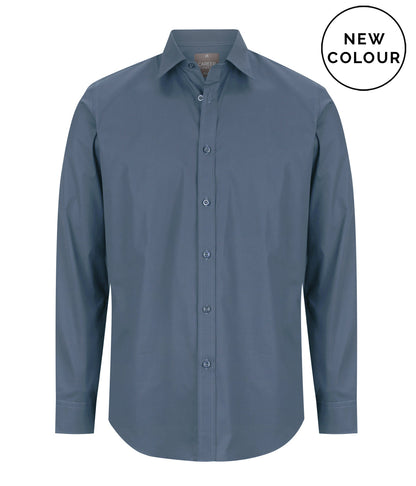 Olsen Cotton Stretch Shirt - Denim / 38 - SHIRTS