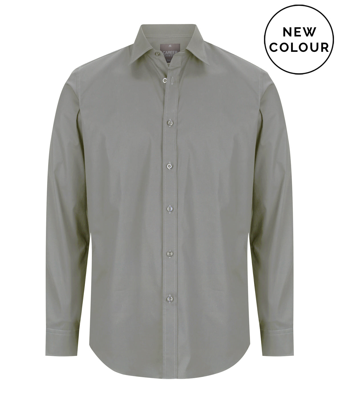 Olsen Cotton Stretch Shirt - Moss / 38 - SHIRTS