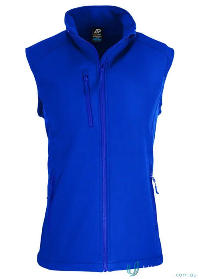 Blue Olympus Vest with wind-resistant finish, perfect for work and sports uniforms