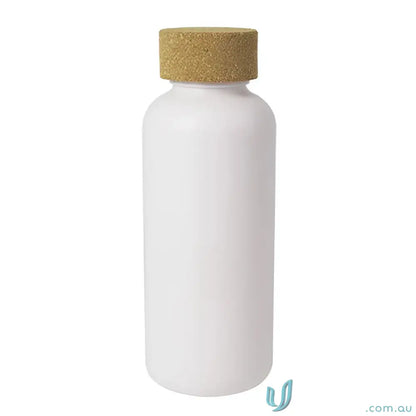 Organic 650ml eco friendly water bottle with natural cork and sugar cane design