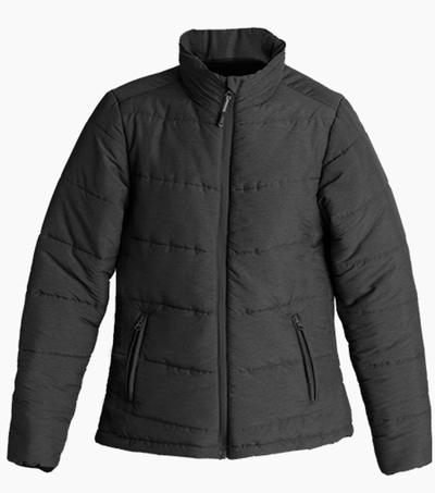 Outlander Eco Jacket black quilted puffer with eco-thread outlander fabric