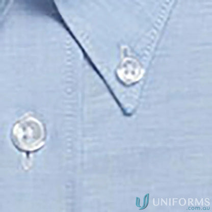 Light blue Oxford Weave LS Shirt with easy iron long sleeve design for casual style