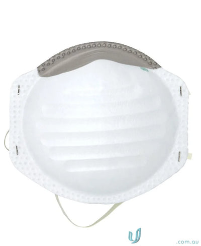 White molded face mask for respirator protection and workwear uniforms in P2 Respirator kit