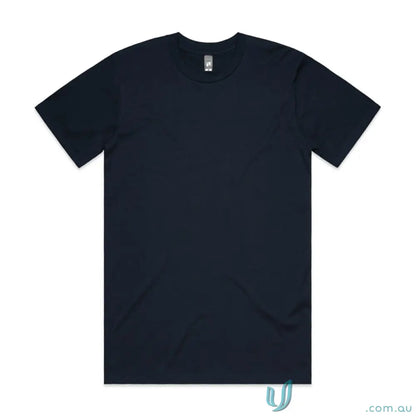 Dark blue AS Classic Tee in relaxed fit style made from comfy combed cotton