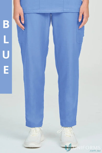 Blue Parker Scrub Pant from City Collection Parker with internal drawcord for comfort
