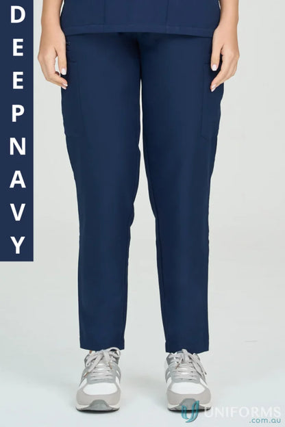 Navy blue parker scrub pant from City Collection Parker with internal drawcord