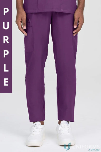 Purple Parker Scrub Pant from City Collection Parker with internal drawcord for comfort