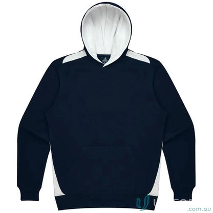 Kids Navy and White Hooded Sweatshirt with contrast panels, soft brushed fabric