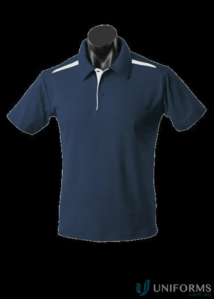 Navy blue Paterson Polo shirt made from comfy fabric, perfect for uniforms or workwear