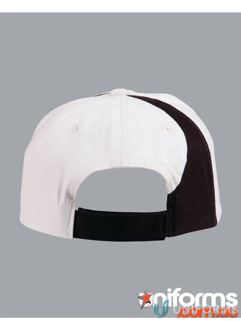 White and black crown contrast cap from Peak Crown Contrast Cap collection
