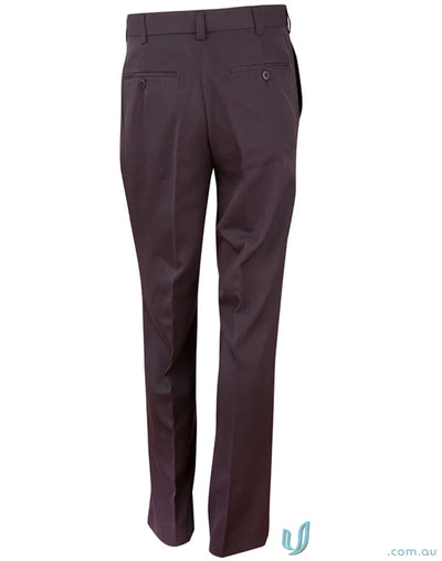 Brown dress pants WP01 Permanent Press with stain resistant jet pockets and angled coin pocket