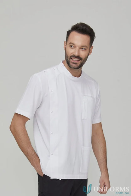 White short-sleeved pharmacy dental tunic from the collection pharmacy dental for dental clinics