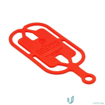 Red silicone phone grip on Phone Gripper with Coil Tether - perfect for workwear or uniforms