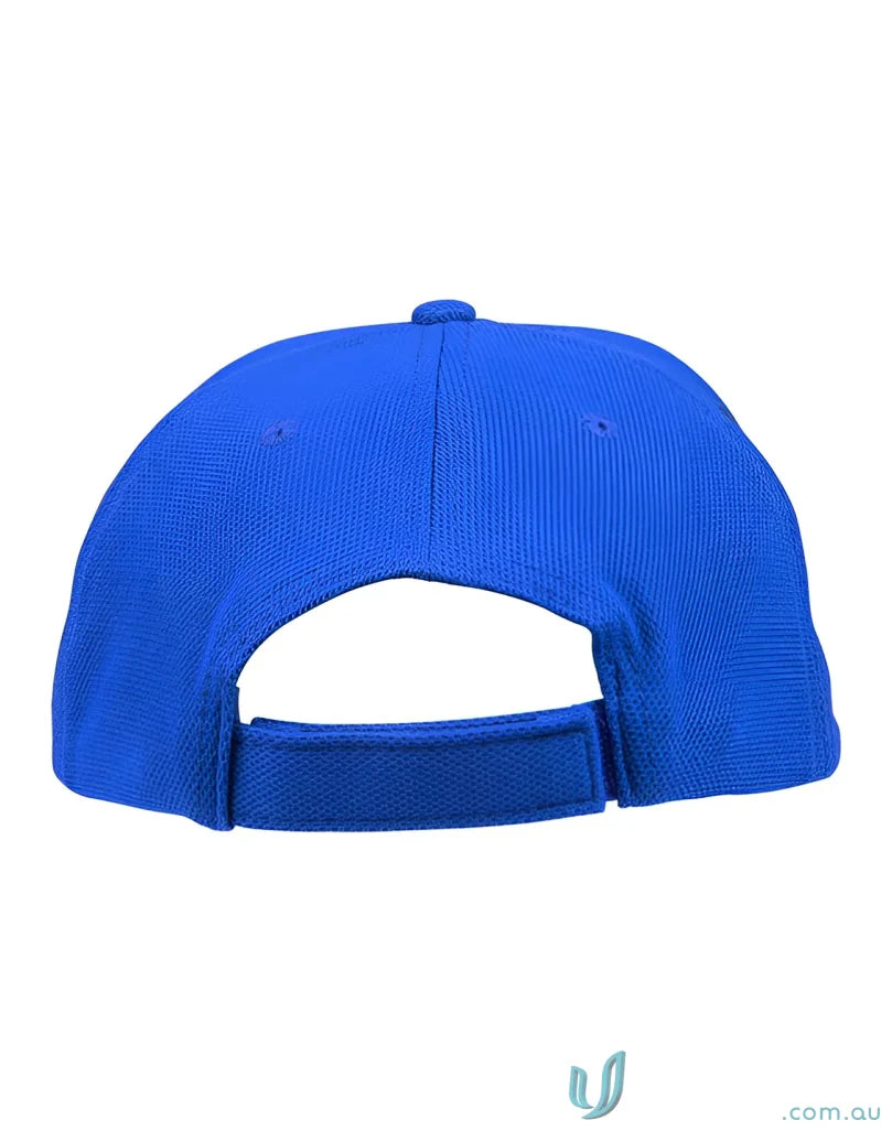 Blue Winning Spirit Pique Mesh Safety Cap for a professional image