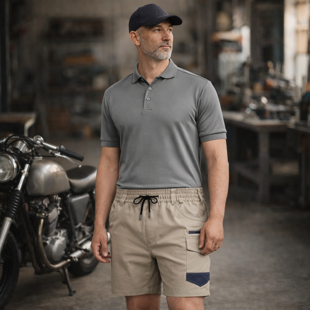 Planett Cotton Stretch Cuffed Short