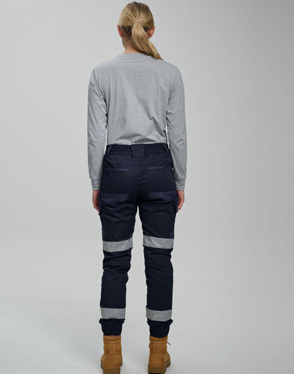 PLANETT Taped Cotton Stretch Cuffed Work Pants